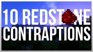 10 Redstone Contraptions You Need To Build [upl. by Yrdua]