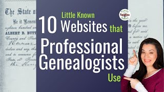 10 LittleKnown Free Genealogy Websites Professionals Use [upl. by Emelin]