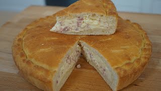 Focaccia soffice ripiena di uova formaggi e salumi ricetta della nonna per Pasqua e Pasquetta [upl. by Brahear292]