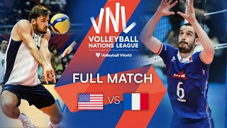 🇺🇸 USA vs 🇫🇷 FRA  Full Match  Preliminary Phase  Mens VNL 2022 [upl. by Anemaj]