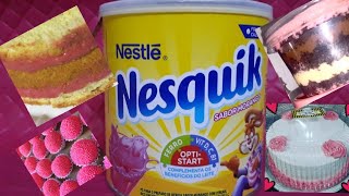 O VERDADEIRO RECHEIO DE NESQUIK PARA BOLOS NO POTE OU DE QUILO [upl. by Fabron250]