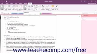 OneNote 2016 Tutorial Defining Paper Size and Margins Microsoft Training [upl. by Shel744]