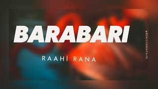 BARABARI Raahi rana new song raahirana rajputana [upl. by Quinby]