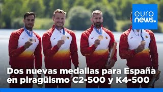 JJOO Dos medallas de bronce para España en piragüismo tras las finales de K4 500 y C2 500 [upl. by Hutchings783]