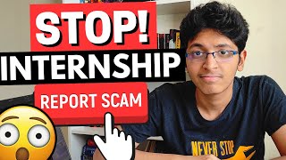 INTERNSHIP SCAMS IN INDIA Stay Aware From Them [upl. by Gabrielson]