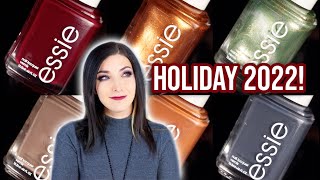 Essie Wrapped in Luxury Winter 2022 Nail Polish Collection Swatches amp a rant  KELLI MARISSA [upl. by Shultz]