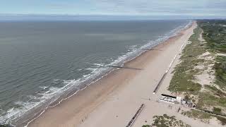 Bredene Strand drone view 2024 [upl. by Midian308]