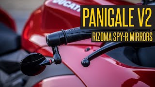 Rizoma SpyR End Mounted Mirror Installation On 2020 Ducati Panigale V2 [upl. by Nowed]