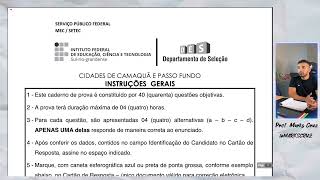 Correção da prova de Legislação IFSUL Assistente de Aluno [upl. by Katharine]