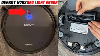 Ecovacs Deebot N79S Vacuum Red Auto Light Error How to Fix [upl. by Ayekin242]