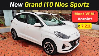 Grand i10 Nios Sportz 2023  Most Value For Money  Walkaround With On Road Price  nitin ghule [upl. by Rydder838]