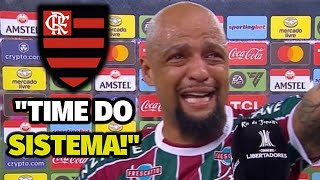 TIME DO SISTEMA Felipe Melo provocou após Fluminense 0x2 Flamengo [upl. by Nador]