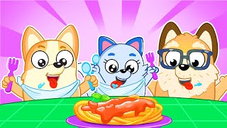 Happy Family Lunchtime  Kids Songs amp Nursery Rhymes  Toddler Simple Video by Sams [upl. by Hayidan89]