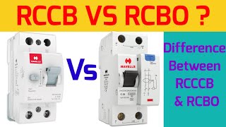 RCCB VS RCBO DIFFERENCE BETWEEN RCCB amp RCBO [upl. by Rubenstein993]