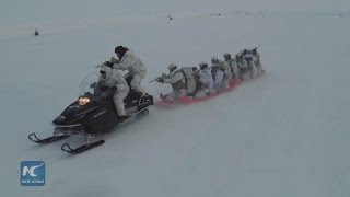 Chechen special forces in Arctic drills [upl. by Mahgirb]