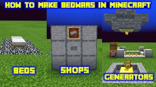 how to make bedwars in minecraft bedrock or Java [upl. by Leuqim]