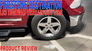 ✅ Firestone Destination LE3 Highway Terrain SUV Tire 23555R20 102 H 🔴 [upl. by Pritchett]