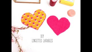 Coudre des lingettes lavables tuto lingettes cœur [upl. by Stephenie]