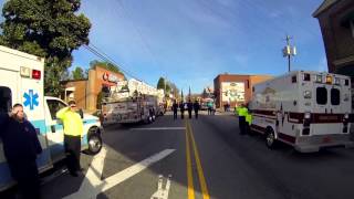 Youngsville Fire Department Funeral  Asst Chief Jeff Fields [upl. by Hgielek]