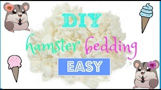 DIY HAMSTER BEDDING EASY🐇🐹 [upl. by Dloniger]