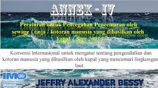 MARPOL 7378  Annex IV [upl. by Almat]