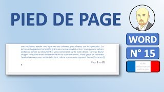 Word 15  Comment faire un Entête et pied de page [upl. by Franza]