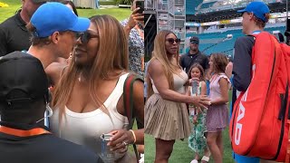 Sinners Reaction When Serena Williams Came to Surprise and Meet Him after He Defeated Medvedev [upl. by Brendon570]