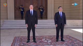 Kyrgyzstan and Azerbaijan National Anthem  Japarov State Visit [upl. by Uis]