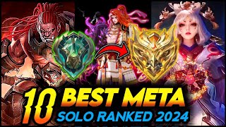 10 BEST META HERO FOR SOLO RANKED 2024 SEASON 31  Mobile Legends Tier List [upl. by Gokey]