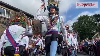 Saddleworth rushcart festival highlights [upl. by Aihsemot437]