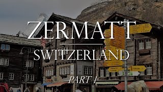 Zermatt Switzerland pt 1 of 2 Train from Tasch amp Klein Matterhorn Lift [upl. by Martelli]