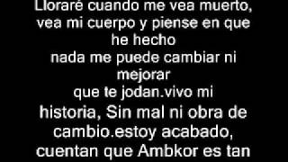 Ambkor  No Mires Atras Intro  Con Letra Sueña Que No Estas Triste 2011 [upl. by Enimzaj]