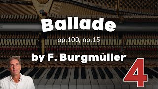 Burgmüller Spirit of Chivalry Op 100 No 25  Cory Hall pianistcomposer [upl. by Drawyeh]