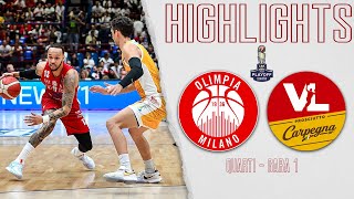 Olimpia Milano  Pesaro Gara 1 gli Highlights [upl. by Tildy]