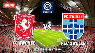 🔴LIVE FC TWENTE VS PEC ZWOLLE  EREDIVISIE 202425  HILGERS VS REIJNDERS  REACTION COMMENTARY [upl. by Negriv]