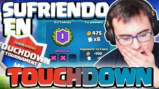 TOUCHDOWN CON GENTE RANDOM ES MUCHO SUFRIMIENTO  Clash Royale [upl. by Marilin778]