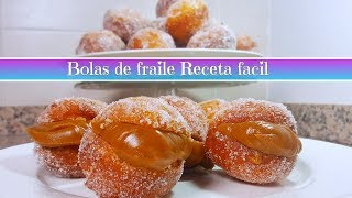 Bolas de fraile FACILES berlinesas DELICIOSAS [upl. by Mordy]