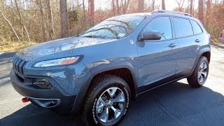 2014 Jeep Cherokee Trailhawk 4X4 V6 and 4 Cyl Start Up Exhaust and In Depth Review [upl. by Carmel]