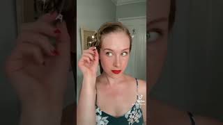 authentic 1940s hair curling technique vintagehair 1940shair pincurls [upl. by Suirauqram28]