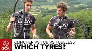 Clinchers Vs Tubulars Vs Tubeless – Which Tyres Should You Choose For Your Road Bike amp Why [upl. by Aicats939]