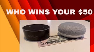 Google Home Mini Vs Echo Dot  Who Gets Your 50 dollars [upl. by Adnav]