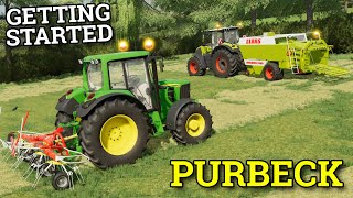 SETTING UP THE FARM  PURBECK FARMING SIMULATOR 22  Episode 2 [upl. by Tammie]