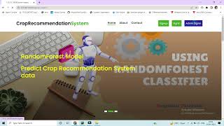 Crop Recommendation System Project using Machine Learning Python Django [upl. by Kcirrad]