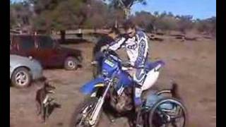 disabled guy gets on dirt bike [upl. by Entroc]