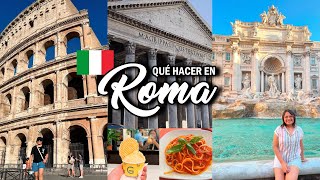 Roma 10 lugares que conocí el 2 días 🇮🇹 ¡Comida deliciosa y monumentos al aire libre [upl. by Hodess]