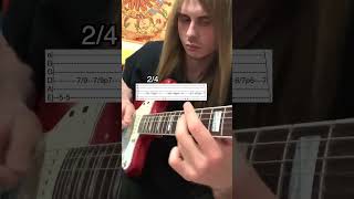 Tame Impala  Let It Happen Guitar RiffSolo Cover With Tabs [upl. by Lahcar535]