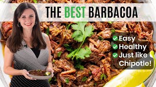 THE BEST BARBACOA RECIPE Just Like Chipotle  So Easy [upl. by Etezzil]