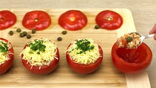 Das ist mein Lieblingsrezept Gefüllte Tomaten sind in 10 Minuten fertig Tomatenrezept 63 [upl. by Acirret165]