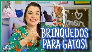 4 BRINQUEDOS PARA GATOS  DIY  The Pet Lady [upl. by Yroffej454]