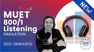 MUET Listening CEFR Aligned March 2021 Onwards 8001  Simulation [upl. by Oibirot]